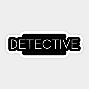 Detective Minimalist Design Sticker